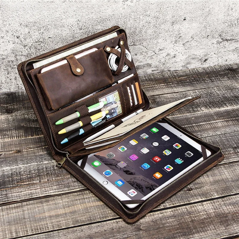 Tablet Tech Accessories - Tas Penyimpanan Tablet Kulit untuk Apple