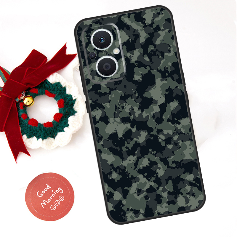 Casing dengan Motif Kamuflase  - Oppo Reno 12 ulasan dan harga