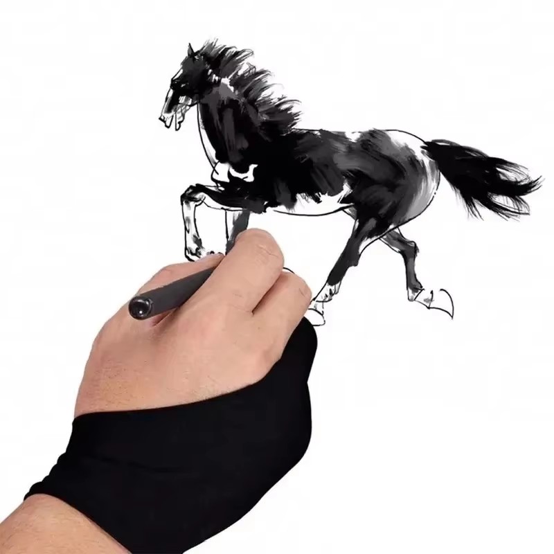 Sarung Tangan Anti Sentuh Dua  - Drawing Glove Artist ulasan dan harga