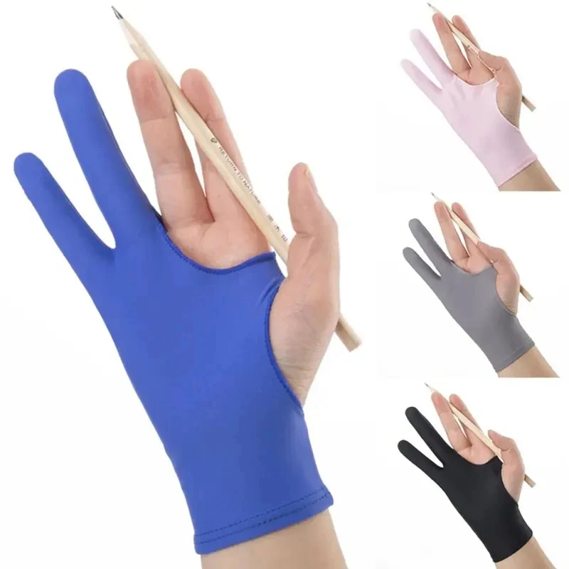 1/3 Buah Stylus Hitam Biru Abu - Drawing Glove Artist ulasan dan harga