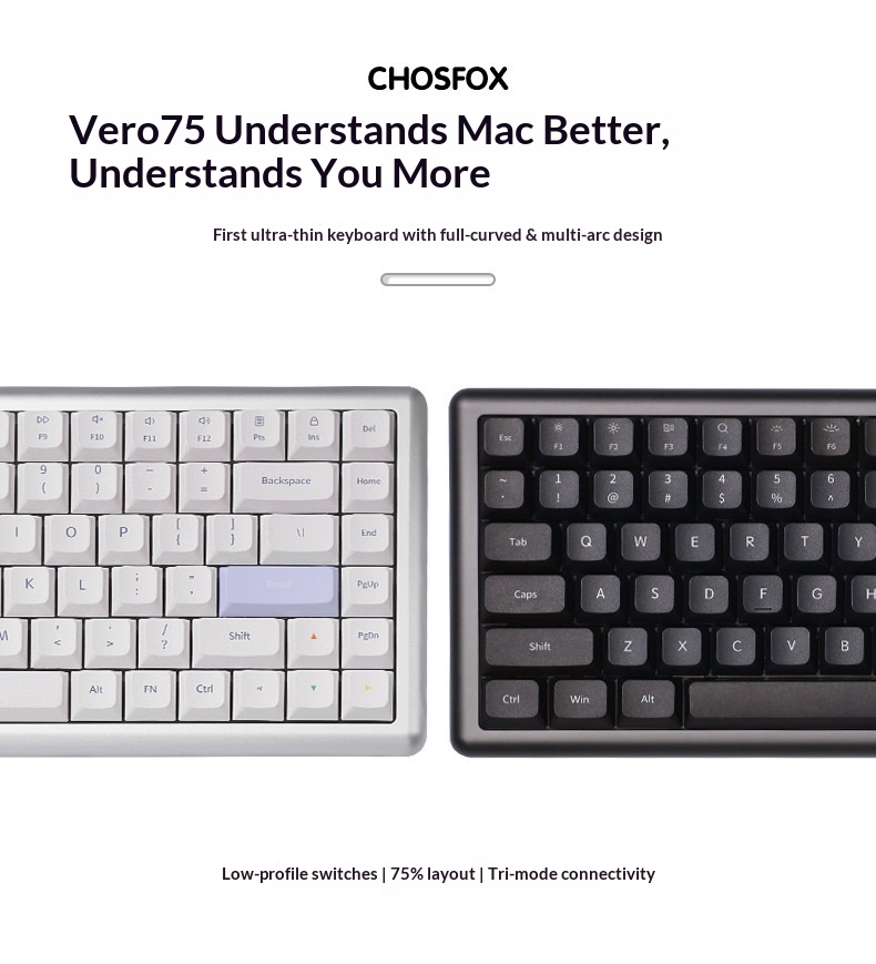 Vero75 Keyboard Mekanik Profil - Android Tablet Gaming Accessories ulasan dan harga
