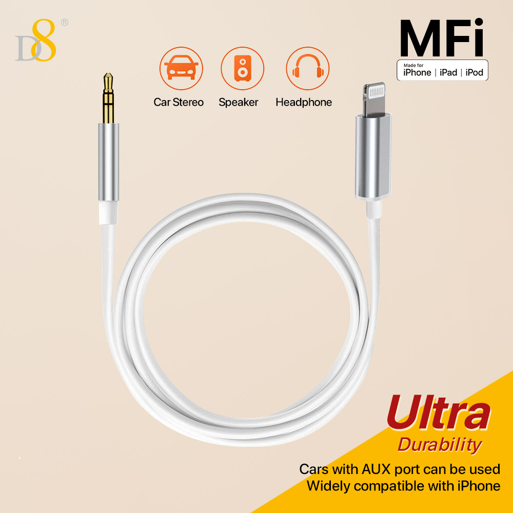 D8 Lightning Ke Adaptor Audio  - Wired Earphone Lightning ulasan dan harga