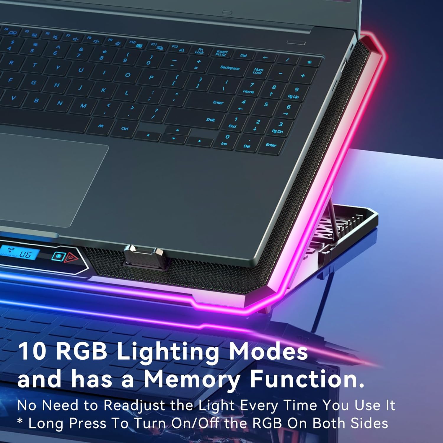 Bantalan pendingin Laptop RGB, - Cooling Stand Tablet ulasan dan harga