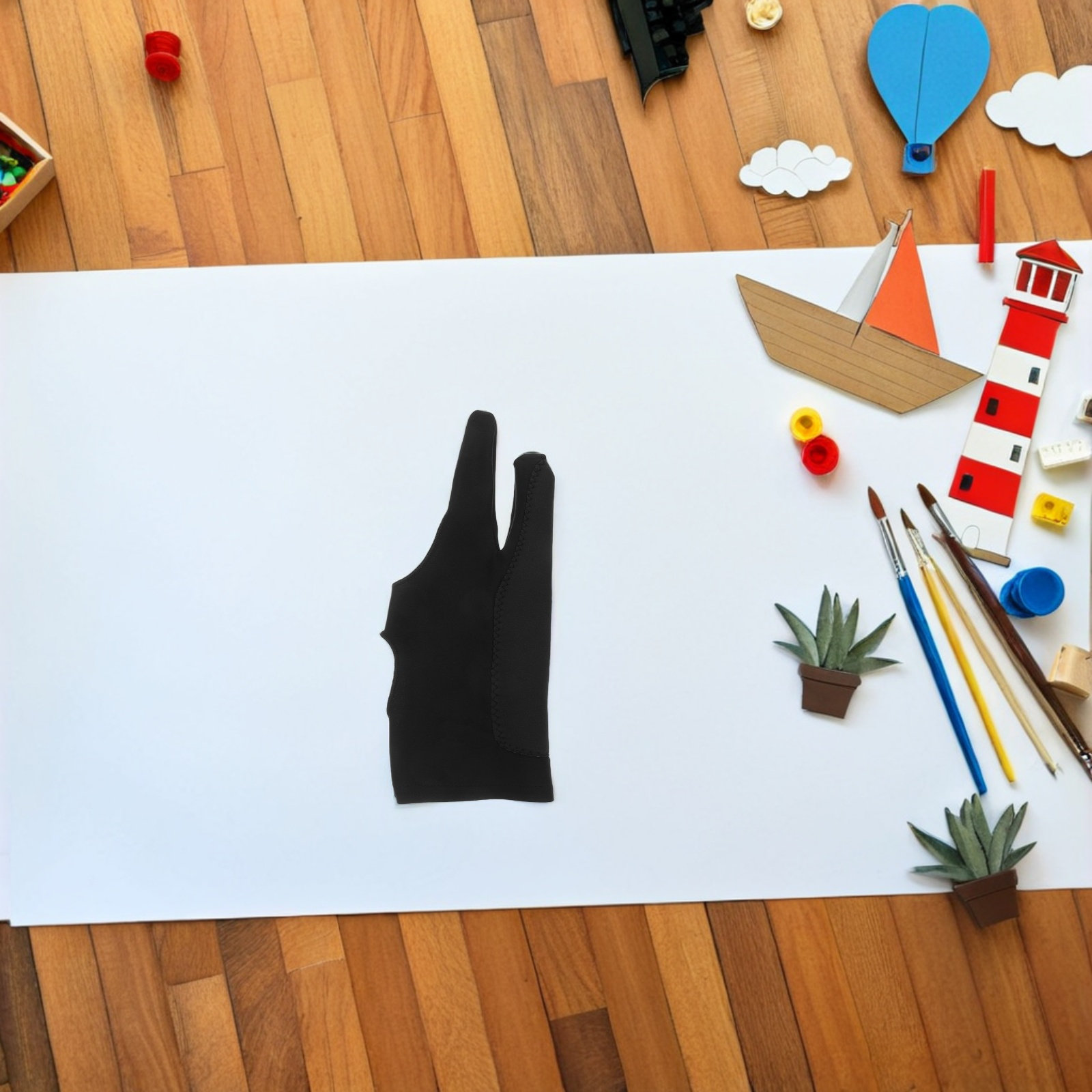 1 Pasang Sarung Tangan Gambar  - Drawing Glove Artist ulasan dan harga